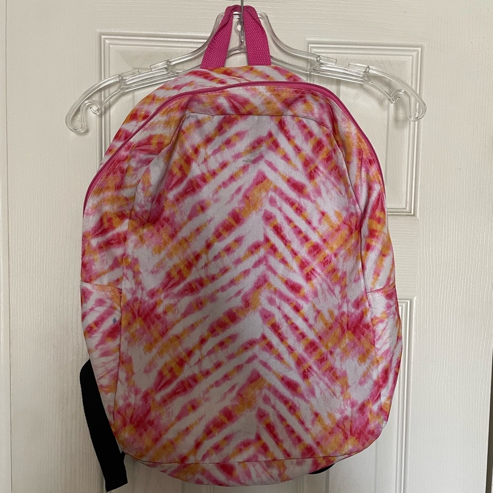 Pink and Orange Tie-Dye Backpack